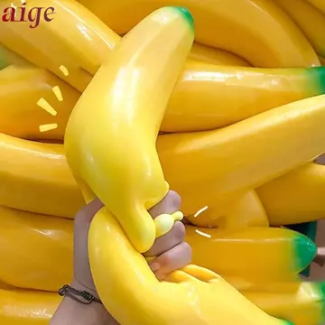 AIGE Jumbo Bóp Đồ Chơi Chuối, Mô Phỏng Đồ Chơi Cảm Giác Khổng Lồ, Ngộ nghĩnh Tăng Chậm Căng Thẳng Để Bàn Phụ Kiện Khổng Lồ Bóp Bóng Căng Thẳng Cho Đồ Chơi Sáng Tạo Prank