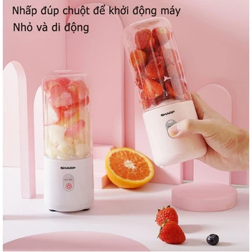 🌟 Sharp Máy Xay Sinh Tố Cầm Tay,Máy Xay Sinh Tố Đa Năng, Máy Xay Sinh Tố Mini, Máy Xay Hoa Quả，Sạc Tích Điện 6 Lưỡi