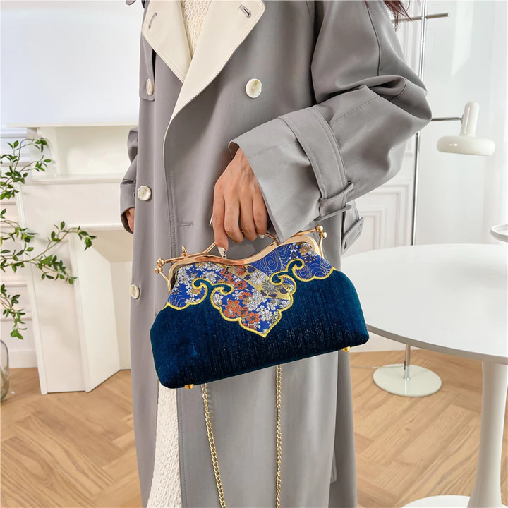Túi xách nữ phong cách Trung Quốc Túi đeo chéo Sườn xám Túi sàn catwalk Túi ăn tối Túi xách nữ phong cách Trung Quốc Túi xách Túi vàng Túi đeo vai Túi đeo chéo – 5