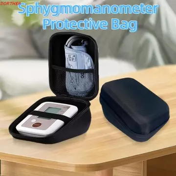 Hộp đựng máy đo huyết áp DORTHEA, Túi bảo vệ máy đo huyết áp tam giác di động, Vỏ cứng thiết kế lưới công suất lớn chống sốc cho máy đo huyết áp