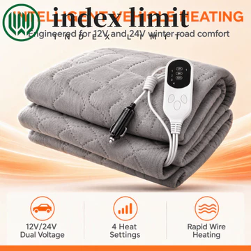 Thảm sưởi ấm nhiệt độ INDEX LIMIT, Chăn sưởi ấm ô tô 12V 1-2 người, Kiểm soát nhiệt độ thông minh 51W Điều khiển đơn / Điều khiển kép Thảm sưởi ấm ô tô sưởi ấm xe mùa đông
