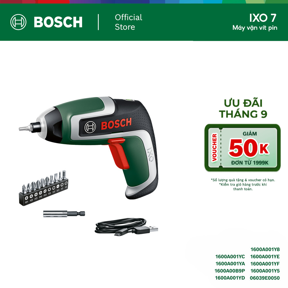 Máy vặn vít BOSCH pin IXO 7