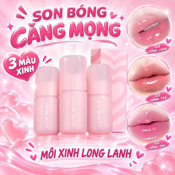 Son Bóng Gương Nước Pha Lê Thạch – Hydrating Plumping, Dưỡng Ẩm, Tint Màu, Chăm Sóc Môi
