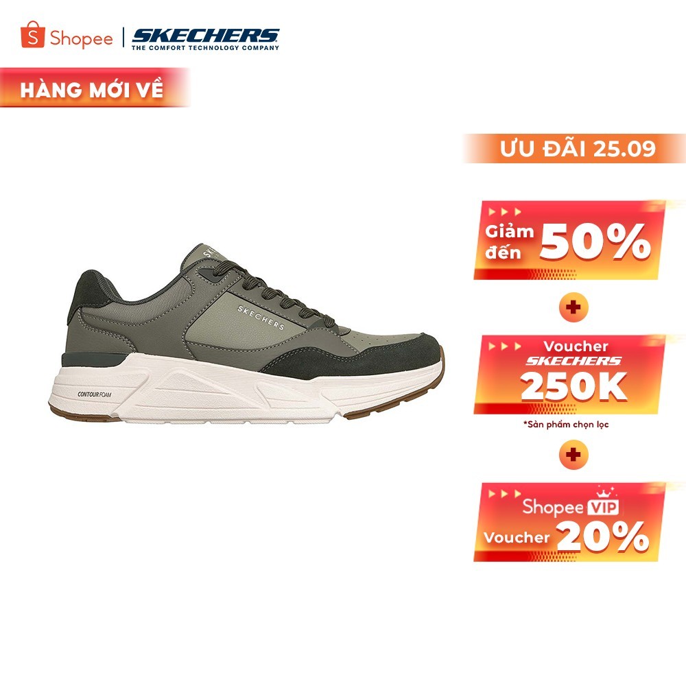[ĐỘC QUYỀN ONLINE] Giày Thể Thao Nam Skechers Street Rovino Lite Cool Two The Core - 183430-OLV Air-Cooled Memory Foam