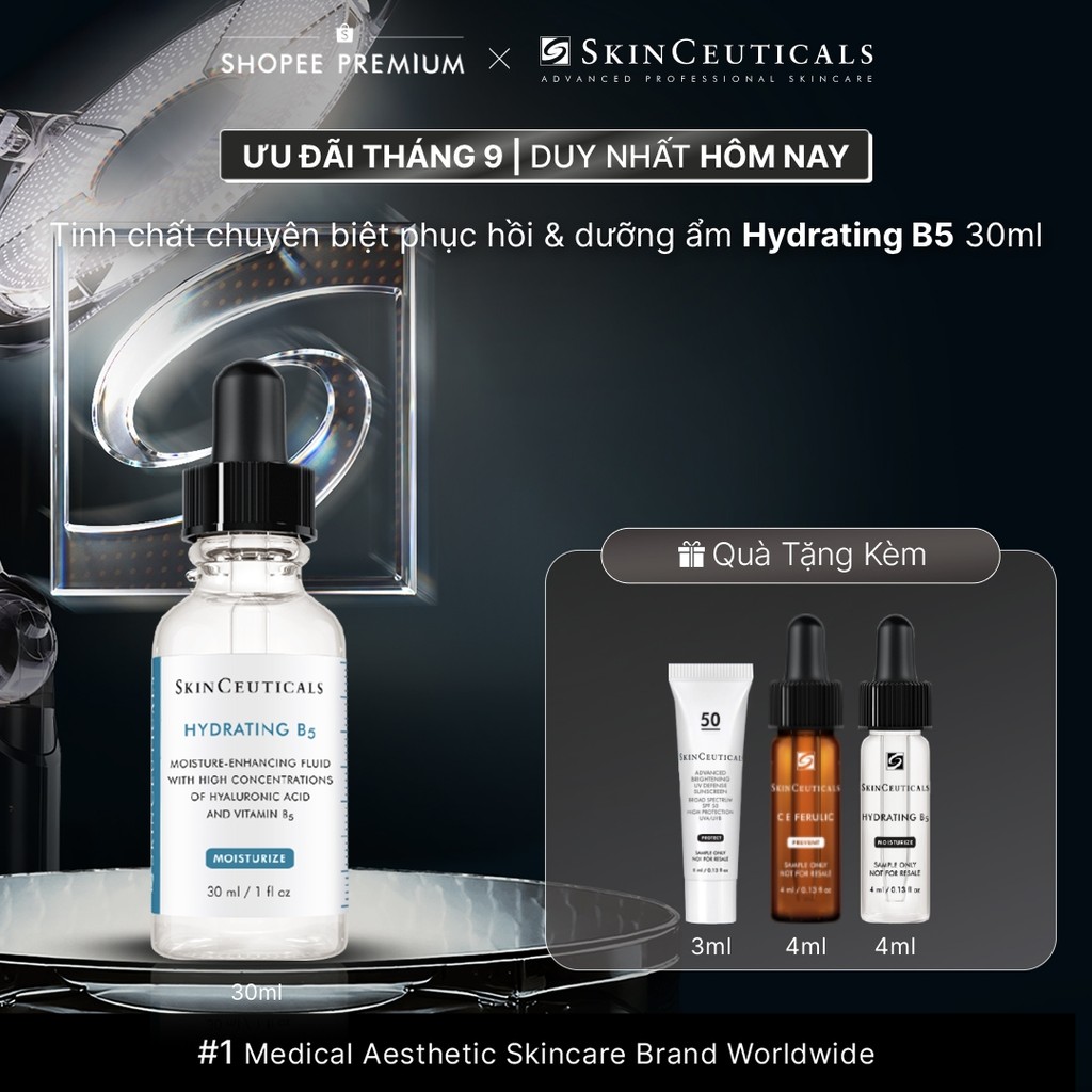 Dưỡng chất cấp ẩm và phục hồi cho mọi loại da Skinceuticals Hydrating B5 30ml