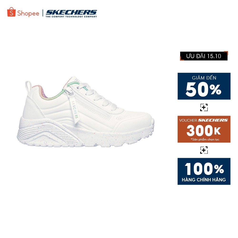 [ĐỘC QUYỀN ONLINE] Giày Thể Thao Bé Gái Skechers Street UNO Lite Vivid Splash Thường Ngày - 310370L-WMLT