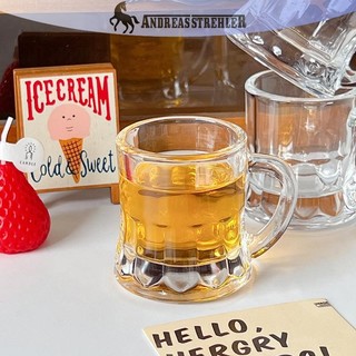 Onetimingfine 1 Cốc Bia 2oz Tay Cầm Nhỏ Rượu Whisky Nhựa Cho Tiệc Cốc Thủy Tinh Barware Nhà Bếp Thanh Ăn Trang Trí Sân Vườn VN