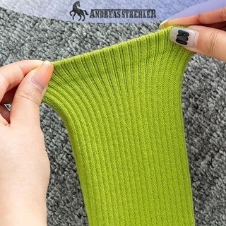 Onetimingfine Đơn Giản Màu Trơn Giữa Bắp Chân Tất Tập Yoga Pilates Tất Silicon Chống Trơn Trượt Thể Dục Trong Nhà Khiêu Vũ Tập Gymnastic Tất VN