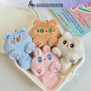 Onetimingfine Hoạt Hình Dễ Thương Sang Trọng Búp Bê Móc Khóa Lông Tơ Mềm Nhồi Bông Ba Lô Túi Mặt Dây Chuyền Móc Khóa Quà Tặng Cho Trẻ Em Bạn Gái VN