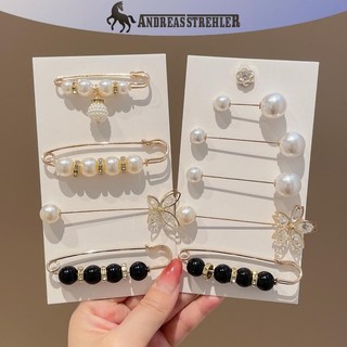 Onetimingfine Phong Cách Hàn Quốc Thời Trang Chống chói Khóa Trâm Cài Quần Áo Cố Định Quần Thay Đổi Eo Nhỏ Khóa Eo Nhiều Mảnh Trâm Cài VN