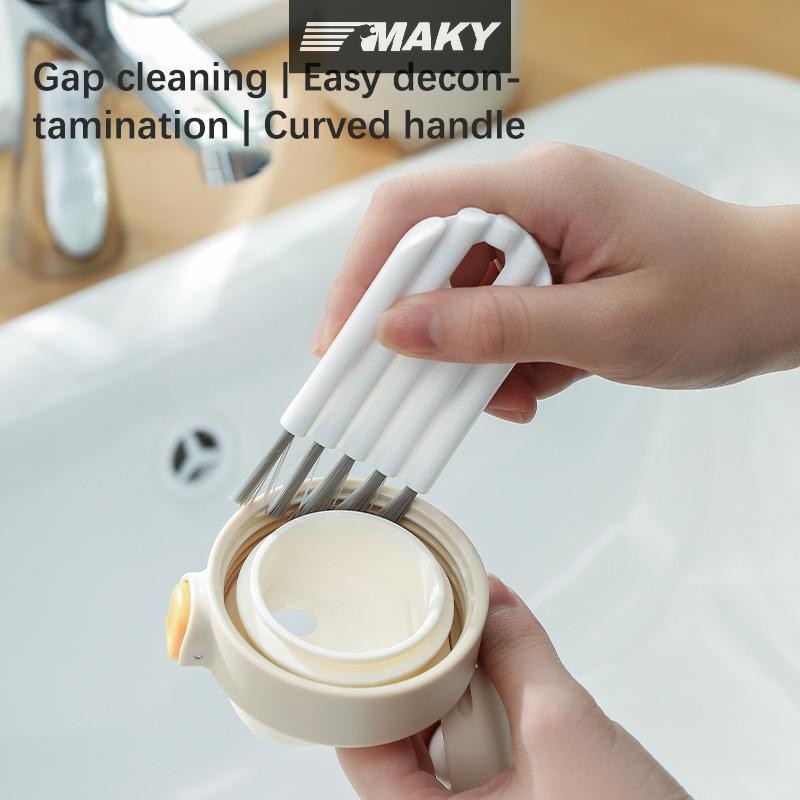 Newwellknownepic al Cup Nắp Bàn Chải Crevice Dụng Cụ Vệ Sinh Tiện Ích Cho Gia Đình Làm SạchBrush Tay Cầm Cong Bàn Chải Vệ Sinh VN