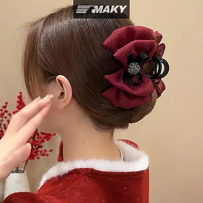 Newwellknownepic Mới Nơ Tấm Kẹp Tóc Lấy Kẹp Nữ Sáng Lụa Kẹp Tóc Kẹp Tóc Trên Mặt Sau VN
