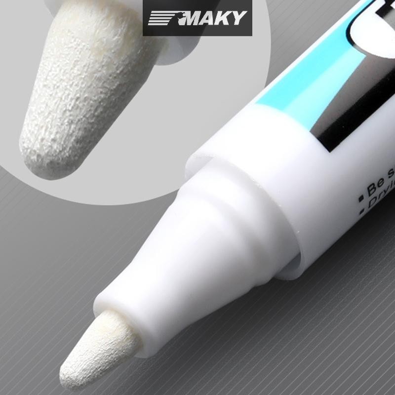 Newwellknownepic 0.7 / 1.0 / 2.5mm Bút đánh dấu màu trắng chống thấm nước Sơn Tread Bút lốp ô tô Paing VN