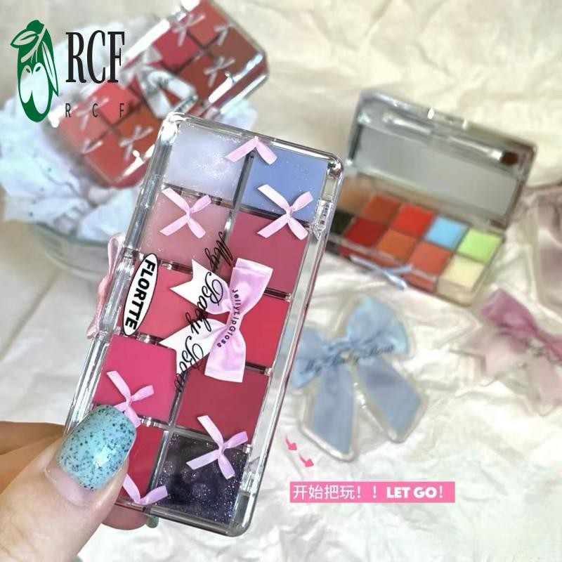 Bảng Phấn Môi Flortte #10 - Son bóng dưỡng ẩm làm sáng da đông lạnh