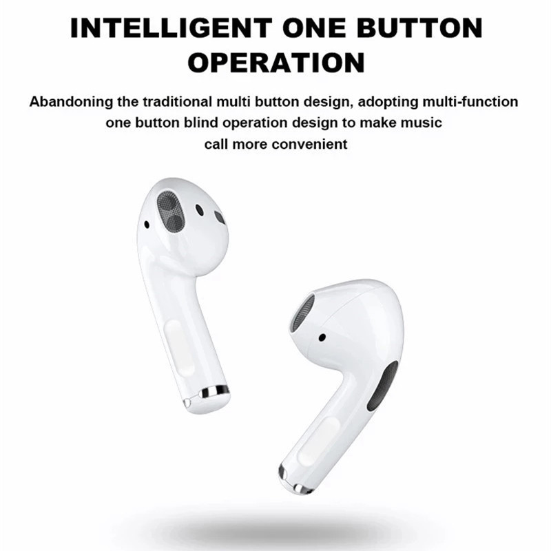 Tai nghe không dây Pro 4 Tai nghe Bluetooth 5.3 Tai nghe Hifi Music Earburd có nút tai usb Headphoens không dây thể thao