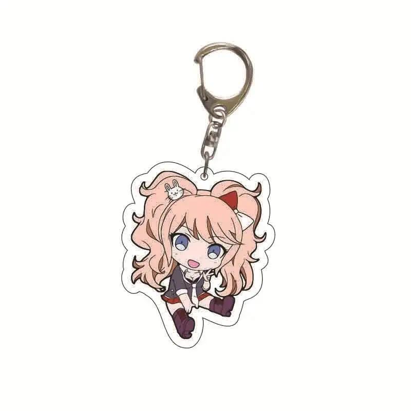 Anime Danganronpa Cosplay Costume Double Sided Acrylic Keychain Collection Anime Game Figures Nanami ChiaKi Key Chain Pe
