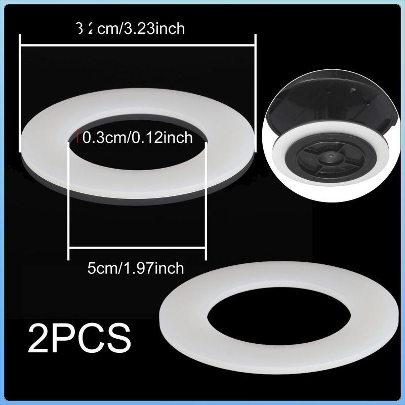 2x Vòng đệm xả bồn cầu Bộ phận bảo trì Thay thế miếng đệm bồn vệ sinh