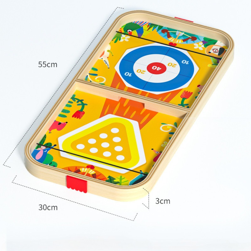 Bộ Đồ Chơi Gỗ 5 Trong 1,bowling, Rải Xúc Xắc đồ Chơi Giáo Dục, Tương Tác Gia đình,Đồ Chơi Giáo Dục Cho Trẻ Em