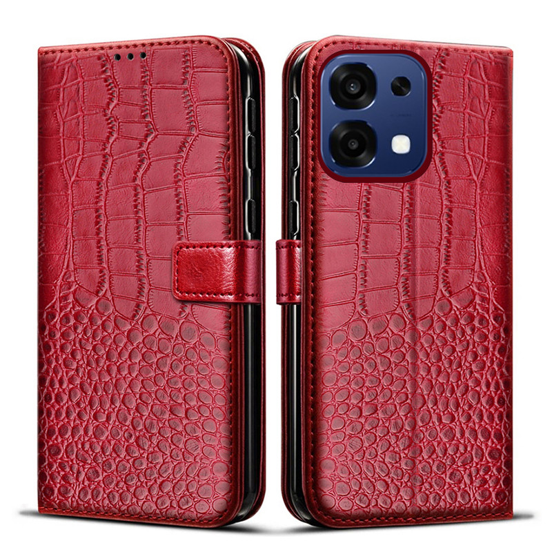 Ốp Điện Thoại Cho OPPO A6 Pro 5G Đựng Thẻ Từ Tính Lật Da Đứng Chống Sốc OPPO A6 Pro 4G Vỏ Ví Bảo Vệ