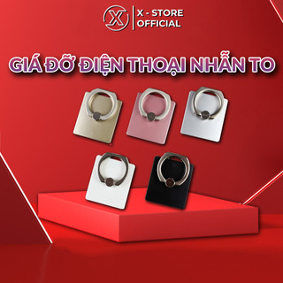 Nhẫn dán lưng điện thoại Iring, giá đỡ chống rơi xoay 360, móc đeo điện thoại nhiều màu Đen, Xám, Đỏ, Vàng, Hồng GDDTIR