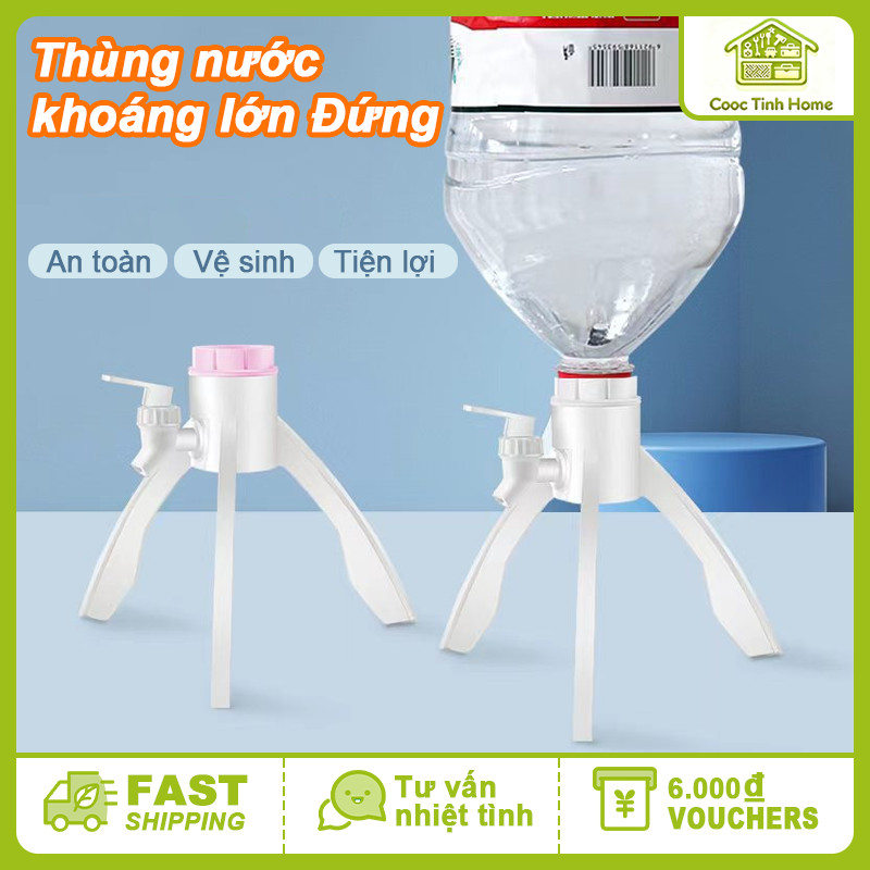 Giá đỡ bình nước kèm vòi tiện lợi, kệ úp bình nước đóng chai dùng cho gia đình và văn phòng hiện đại