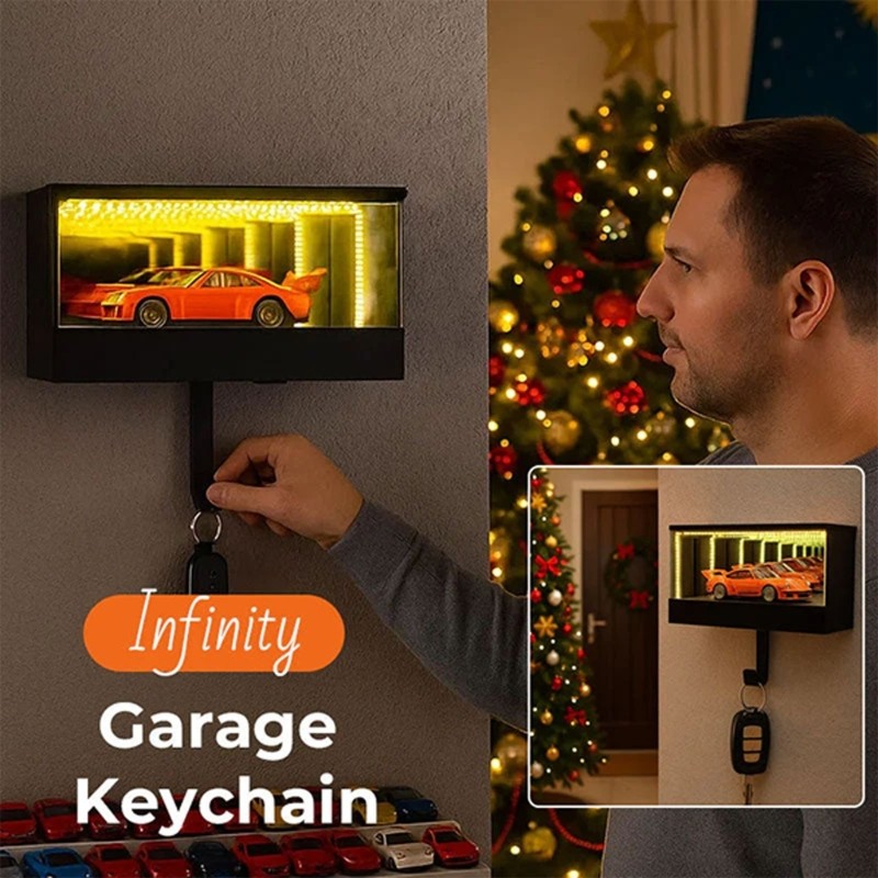 SHI Unconfined Shimmering Garage Key Holder Nhà để xe nhỏ có đèn LED
