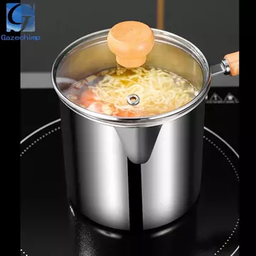 Nồi Chiên Sâu Ấm Sữa Nồi Chiên Dầu Nồi Nấu Nắp Kính Khoai Tây Chiên Pháp Nồi Cho Khoai Tây Chiên Gà Nhà Hàng