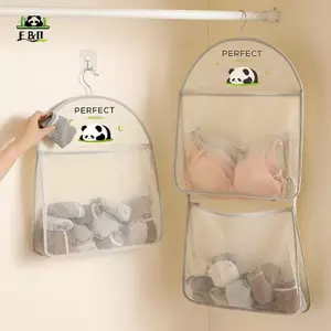 1 / 2 / 3 Lớp Lưới Bảo Quản Có Thể Nhìn Thấy Thoáng Khí Túi Treo Sos Túi Quần Lót Tủ Quần Áo Sắp Xếp Đồ Chơi Búp Bê Túi Lớn Có Móc EMKK