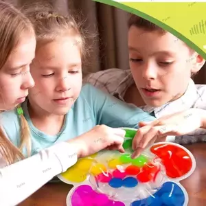 Đồ chơi phân loại màu PYCOU, Hoạt động mầm non Chơi tương tác Đồ chơi giác quan, Tham gia học tập thực hành Màu sắc phù hợp với đồ chơi mầm non Học tập