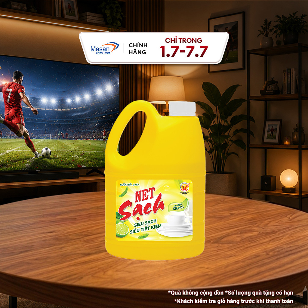 Nước rửa chén NET Sạch x chai x 3.8kg