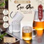 CỐC, LY THỦY TINH SỌC DỌC CAO CẤP 350ML – LY UỐNG TRÀ, CÀ PHÊ, NƯỚC ÉP THANH LỊCH PHONG CÁCH TRÀ ĐẠO