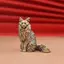 Maine Coon Trang trí máy tính để bàn bằng đồng thau cao cấp Tượng động vật mèo nhỏ Tượng nhỏ để trang trí nội thất Quà tặng Giáng sinh cho chủ mèo [VN]