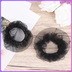 10 Chiếc Tóc Đàn Hồi Ngáy Tóc Lưới Heardresses Cho Múa Ba Lê Biểu Diễn (Đen) kevga