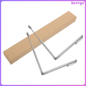 2 Thanh Chỉ Số Bói Toán Thép Không Gỉ 42.00X12.20X1.00CM Bạc kevga