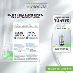 Kem dưỡng Bielenda Hydro Lipidium - Strongly Regenerating hỗ trợ tái tạo da nhạy cảm, tổn thương, viêm da cơ địa 50ml