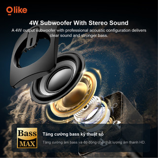 Olike SC01 Loa Máy Tính Mini Có Dây 4W Stereo Bass USB Jack 3.5mm Loa PC Loa Laptop Loa Để Bàn Cho Máy Tính Bảng