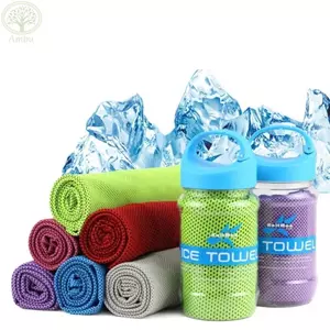 Khăn làm mát AMBU, Khăn lau đá khô nhanh thoáng khí, Khăn lau chống nắng nhẹ di động Khăn sợi nhỏ siêu mềm Thể thao ngoài trời