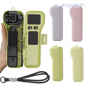 Hộp lưu trữ WANYEDI, Vỏ bảo vệ chống sốc chống trầy xước, Di động có dây cầm tay Bộ sắp xếp chống bụi nhẹ cho phụ kiện máy ảnh Gimbal DJI Osmo Pocket 4P