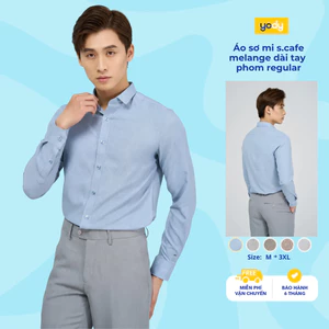 Áo sơ mi nam YODY dài tay thấm hút nhanh, khô nhanh, chống tia UV form regular TRA - MOSH25A079