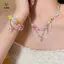 Thời Trang Nhiều Màu Sắc Nơ sel Nelaces Nữ Ngọt Ngào Dễ Thương Vòng Tay Bé Gái Phụ Kiện Trang Sức Dự Tiệc Quà Tặng [Mina]