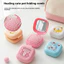 Di Động Mini Dễ Thương Hình Thỏ Gấp Đệm Chải Tóc Du Lịch Massage Lược Vuông Gương Detangling Bàn Chải Dành Cho Nữ