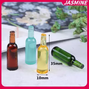 JASMINE 6 Cái 1: 12 Nhà Búp Bê Thu Nhỏ Bia Uống Chai Búp Bê Phụ Kiện Nhà Bếp JASMINE
