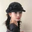 Mũ Newsboy Xếp Ly Mặt Nữ Nhỏ Đầu Lớn Tuần Hoàn Mũ Nồi Cưỡi Ngựa Mũ