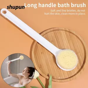 Bàn chải tắm SHUPUN, Bàn chải tắm chà lưng mát xa, Tay cầm dài hữu ích Dụng cụ làm sạch mềm Dụng cụ tắm
