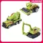 JASMINE 6 Cái / bộ Đồ Chơi Giáo Dục Hợp Kim Nhựa Kỹ Thuật Tru Xe Xây Dựng Mô Hình Xe Máy Xúc Máy Kéo Máy Xúc Cho Trẻ Em Quà Tặng JASMINE