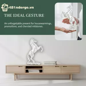 GE Nhựa Nuôi Ngựa Tượng Sưu Tập Nghệ Thuật Tượng Bền Bề Mặt Đánh Bóng Cho Gia Đình Kệ Học Trang Trí Bộ Sưu Tập Quà Tặng VN