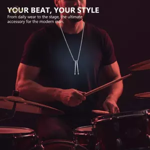 PNPIA- Thép Không Gỉ Trống Nelace Cho Nam Jazz Ban Nhạc Trống Mặt Dây Chuyền Roers Quà Tặng Âm Nhạc Thời Trang