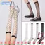 Tất đầu gối EBINLANDS, Vớ nữ trong suốt siêu mỏng, Chất liệu Nylon đàn hồi bằng lụa pha lê thời trang Tất dài mùa hè