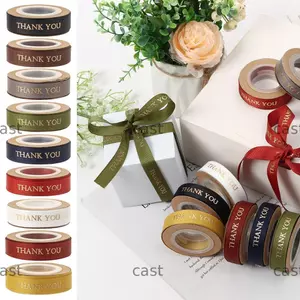 CAST Thank You Ruy Băng Trang Trí Sinh Nhật Bánh Trang Trí Quà Tặng Hoa Bao Bì Organza Ruy Băng Satin Ruy Băng
