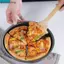 AA 10 / 11 / 12 / 14 Inch Bánh Pizza Chảo Nonsti Thép Carbon Khay Pizza Tròn Tấm Nướng Bánh Cho Tự Chế Lò Nướng Pizza Chảo Dụng Cụ Nhà Bếp VN
